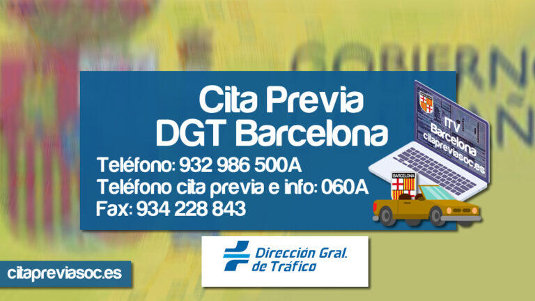 Cita Previa DGT en Barcelona Dirección General de Tráfico